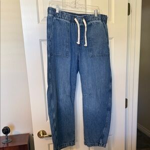 GAP Barrel Jeans with drawstring Size 16 Long